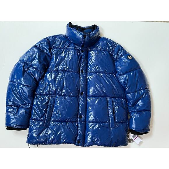 Michael Kors Men's True Blue Puffy Quilted Insulated Puffer Jacket Size 2XL $398 - Picture 1 of 10